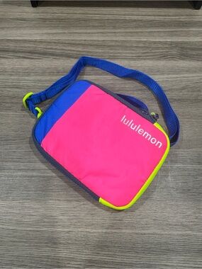 Lululemon Easy Access Crossbody Bag Neon Pink/Blue OS